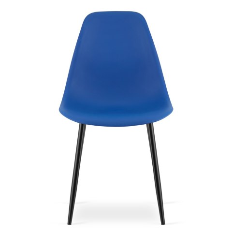 Krzesło WAT niebieskie / nogi czarne x 4