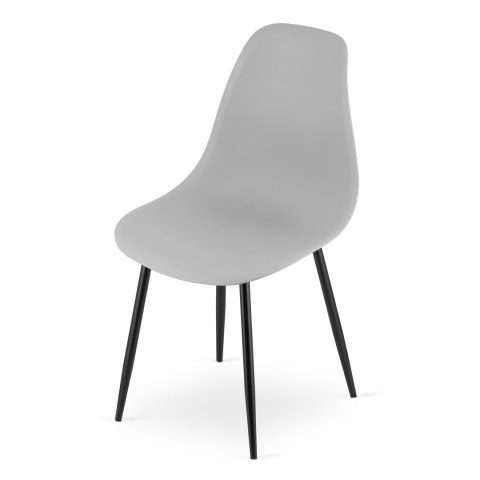 Krzesło WAT szare / nogi czarne x 2