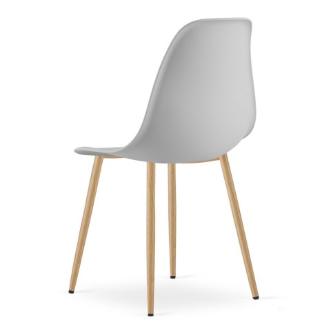 Krzesło WAT szare / nogi naturalne x 4