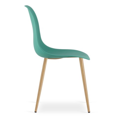 Krzesło WAT zielone / nogi naturalne x 3