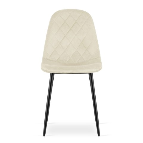 Krzesło ASTI - beż aksamit x 2