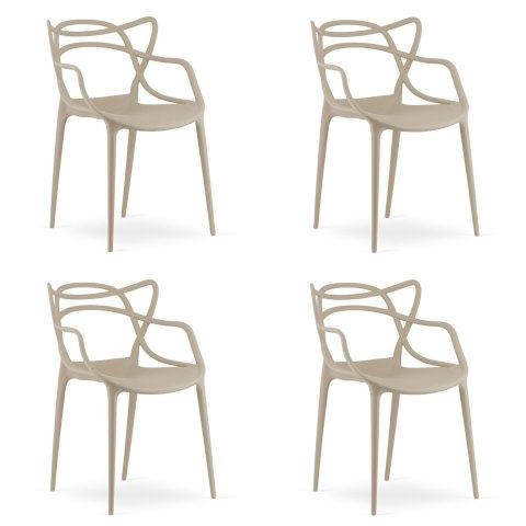 Krzesło KATO - beż x 4