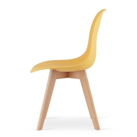 Krzesło KITO musztarda / nogi naturalne x 3