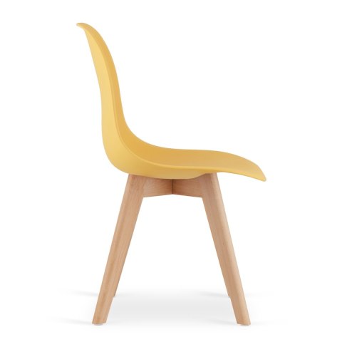 Krzesło KITO musztarda / nogi naturalne x 3