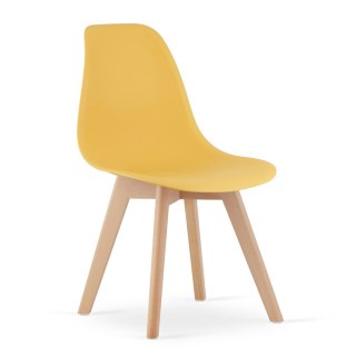 Krzesło KITO musztarda / nogi naturalne x 4