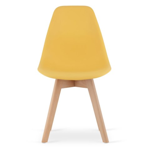 Krzesło KITO musztarda / nogi naturalne x 4
