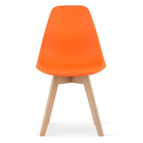 Krzesło KITO pomarańcz / nogi naturalne x 1