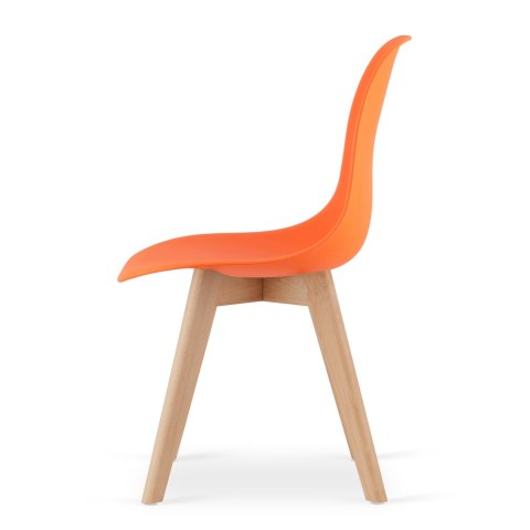 Krzesło KITO pomarańcz / nogi naturalne x 3