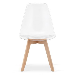 Krzesło KITO przezroczyste / nogi naturalne x 1