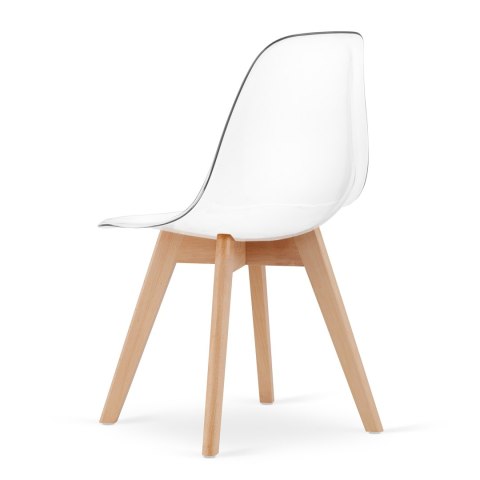 Krzesło KITO przezroczyste / nogi naturalne x 3