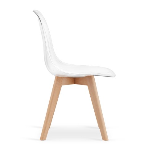 Krzesło KITO przezroczyste / nogi naturalne x 3