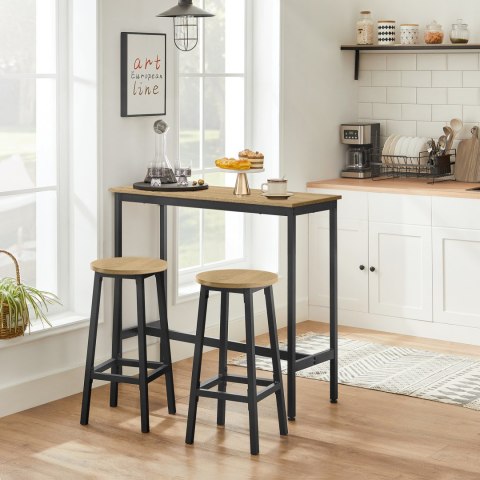 Stół Barowy + 2 Taborety - artisan - LBT219B88