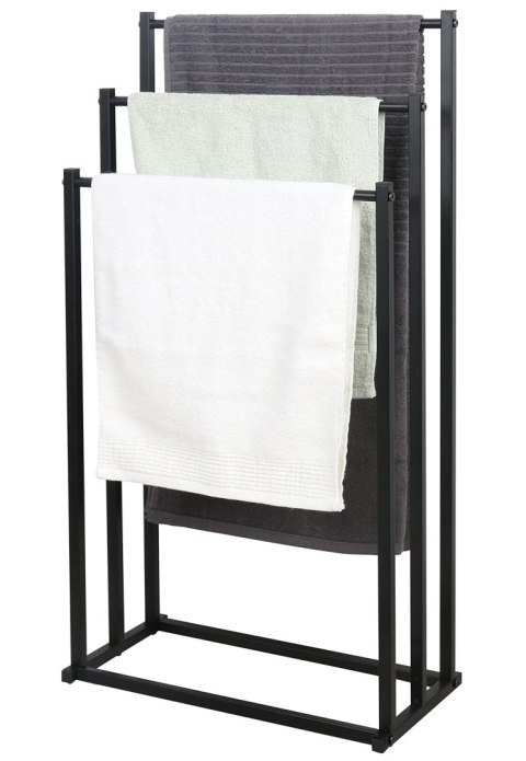 Stojak na ręczniki 3 szczeble - czarny - M x 8