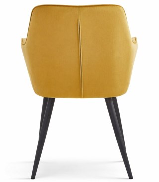 Krzesło VARSI - aksamit curry / nogi czarne x 1