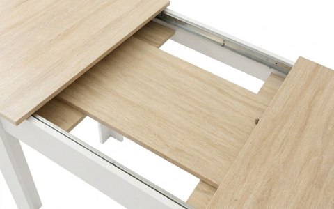 Stół rozkładany NP 120-160x80 Sonoma - nogi białe