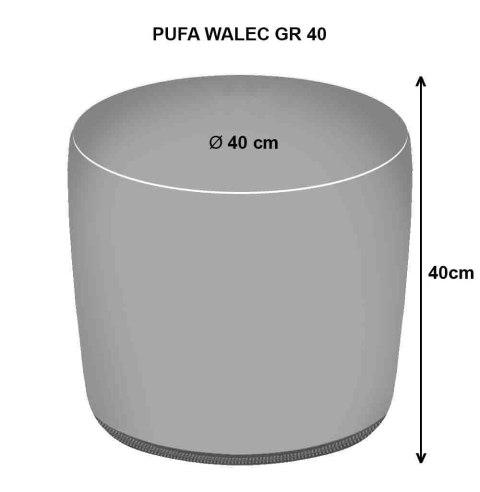Pufa Walec GR Frania 40x40 cm