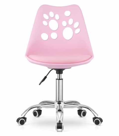 Krzesło obrotowe PRINT - róż