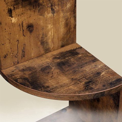 Regał Narożny Półka dąb rustyklany