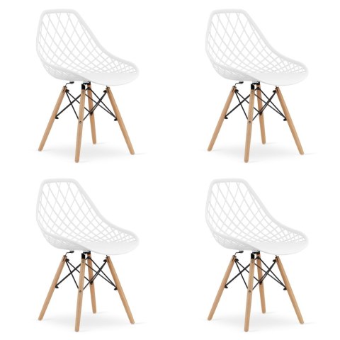 Krzesło SAKAI - białe x 4