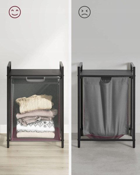 Kosz na pranie z półką