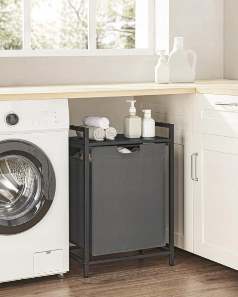 Kosz na pranie z półką