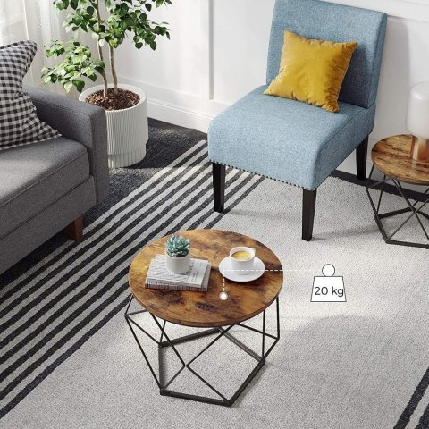 Stolik kawowy 2szt dąb postarzany loft