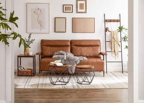 Stolik kawowy 2szt dąb postarzany loft