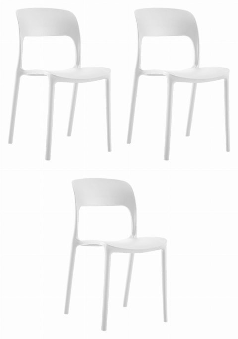 Krzesło IPOS - białe x 3