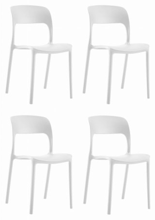 Krzesło IPOS - białe x 4