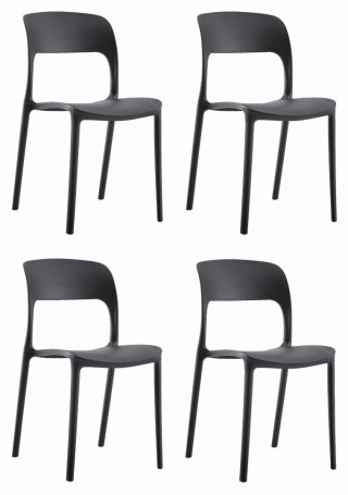 Krzesło IPOS - czarne x 4